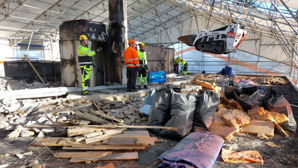 jälkivahinkojen torjunta jvt raivaus kartoitus purku polygon